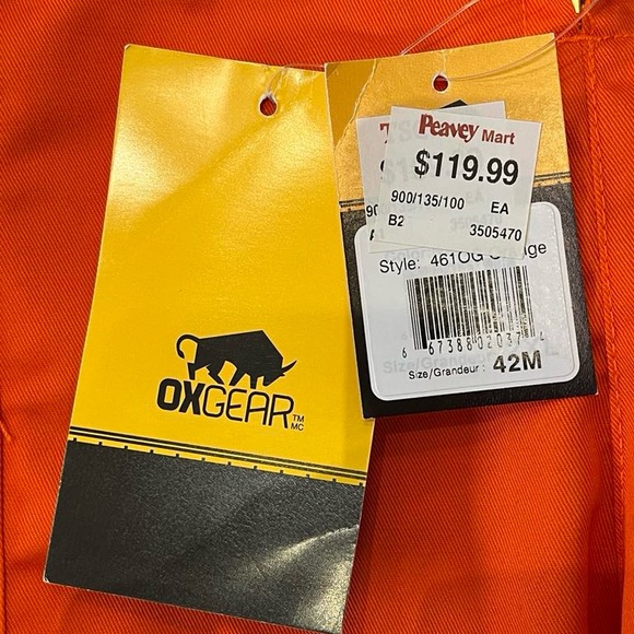 Orange and Yellow Reflective Jumpsuit with Safety Stripes - Picture 5 of 5